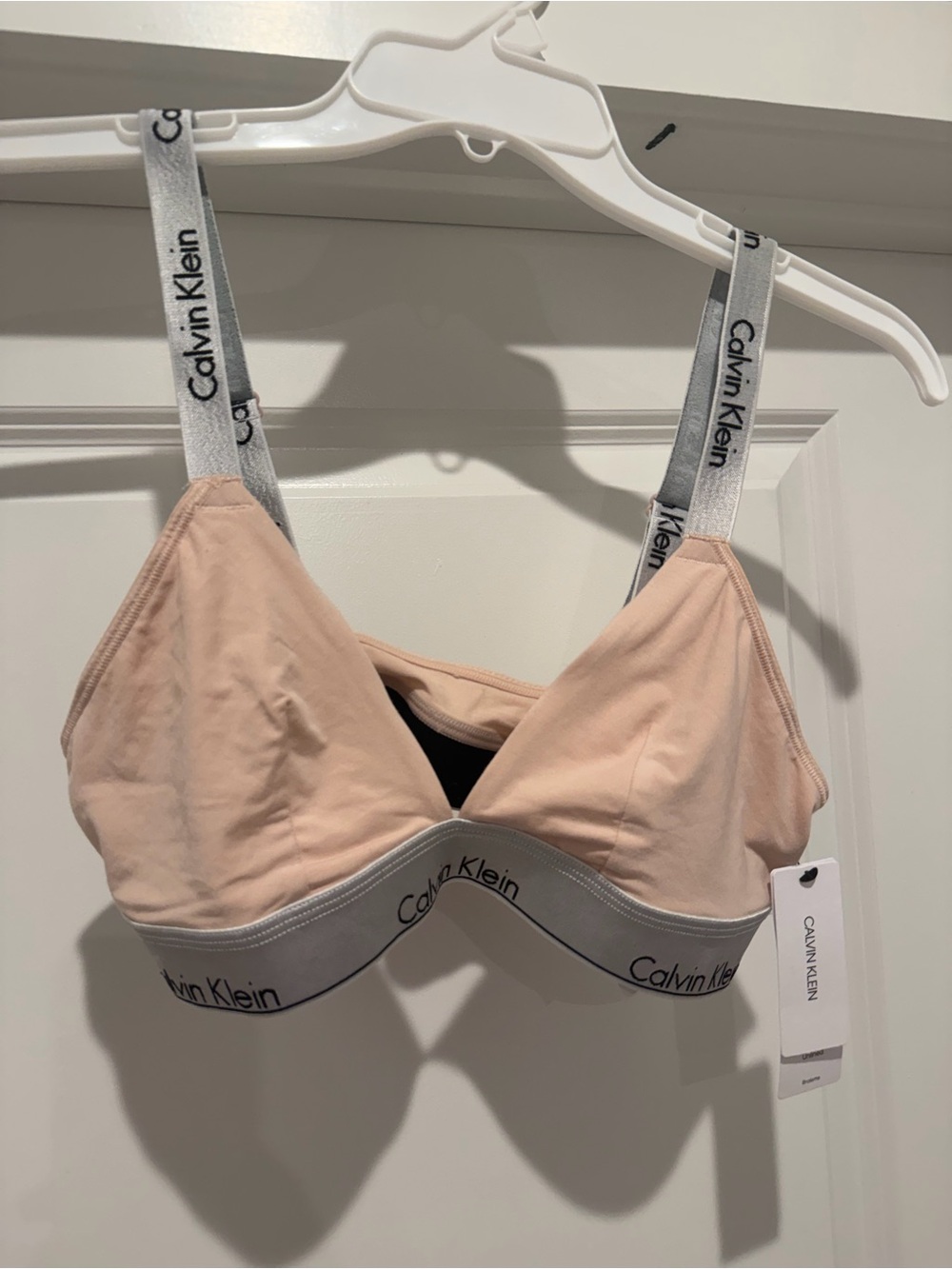 Calvin Klein Blush Wireless Bralette with Branded Elastic